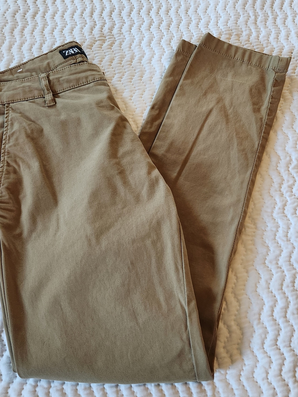 Zara Men’s Tan Chinos - Classic Straight Fit Size 32x32